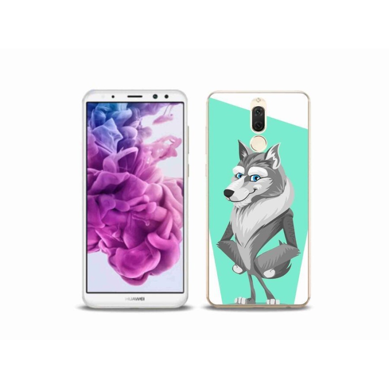 Gelový kryt mmCase na mobil Huawei Mate 10 Lite - kreslený vlk