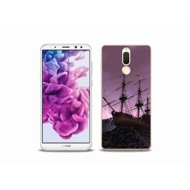 Gelový kryt mmCase na mobil Huawei Mate 10 Lite - loď v bouři
