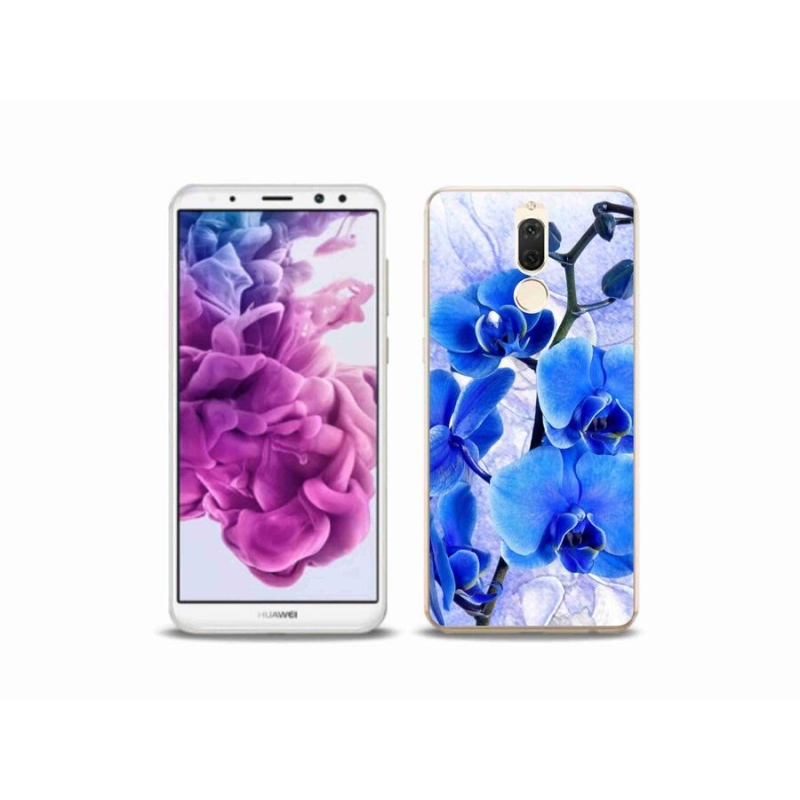 Gelový kryt mmCase na mobil Huawei Mate 10 Lite - modré květy