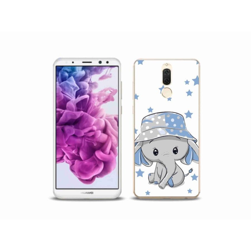 Gelový kryt mmCase na mobil Huawei Mate 10 Lite - modrý slon