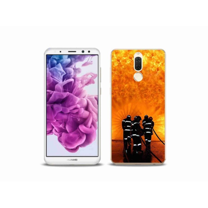 Gelový kryt mmCase na mobil Huawei Mate 10 Lite - požár
