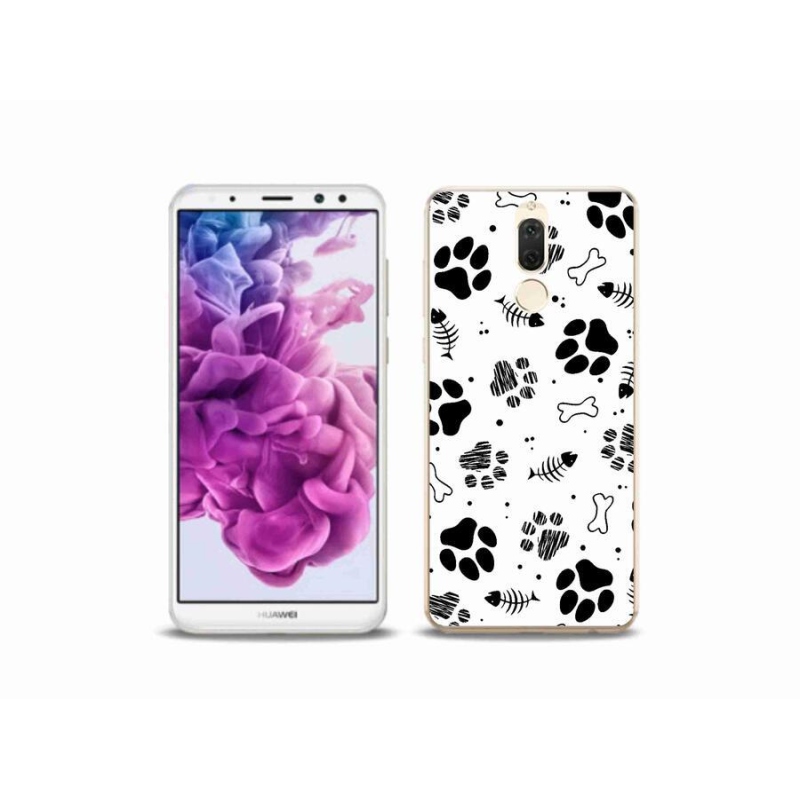 Gelový kryt mmCase na mobil Huawei Mate 10 Lite - psí tlapky 1