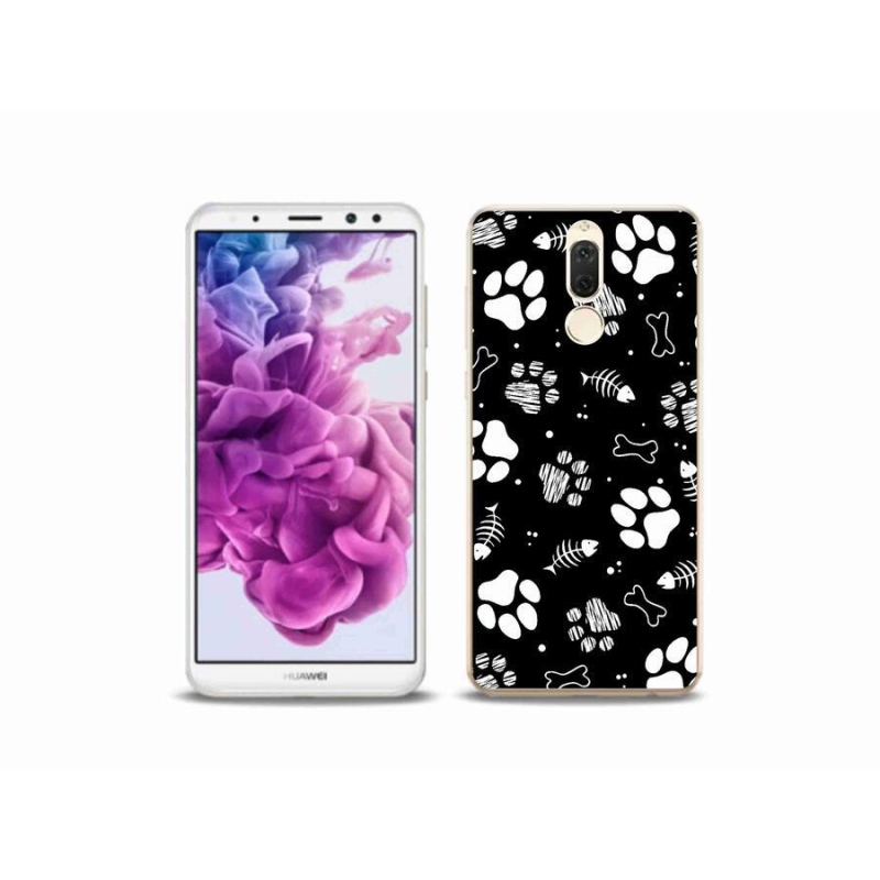 Gelový kryt mmCase na mobil Huawei Mate 10 Lite - psí tlapky
