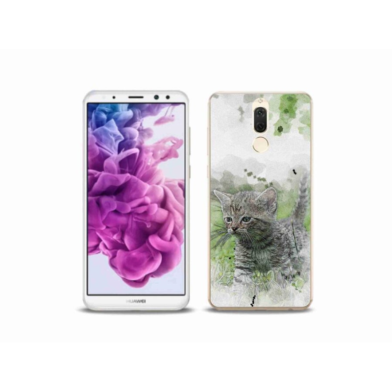 Gelový kryt mmCase na mobil Huawei Mate 10 Lite - roztomilé kotě 1