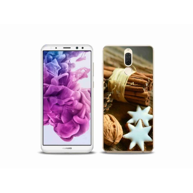 Gelový kryt mmCase na mobil Huawei Mate 10 Lite - skořice a perníčky