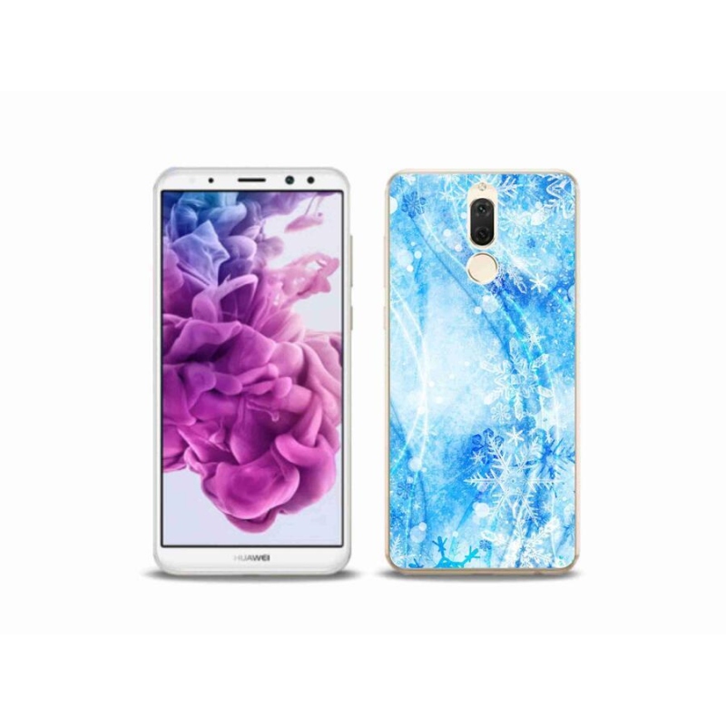 Gelový kryt mmCase na mobil Huawei Mate 10 Lite - sněhové vločky