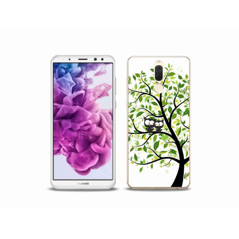Gelový kryt mmCase na mobil Huawei Mate 10 Lite - sovičky na stromě