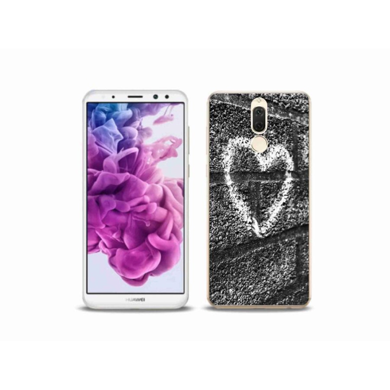 Gelový kryt mmCase na mobil Huawei Mate 10 Lite - srdce na zdi