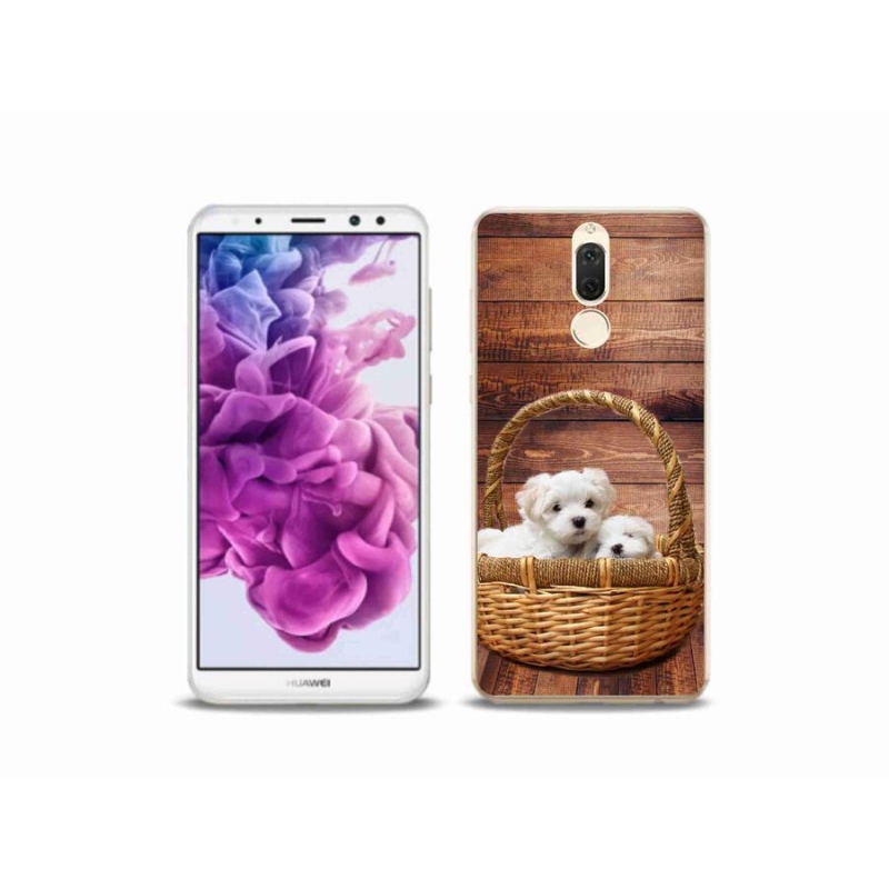 Gelový kryt mmCase na mobil Huawei Mate 10 Lite - štěňátka