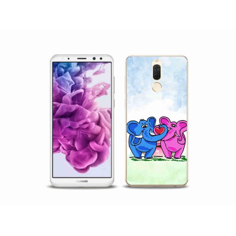 Gelový kryt mmCase na mobil Huawei Mate 10 Lite - zamilovaní sloni