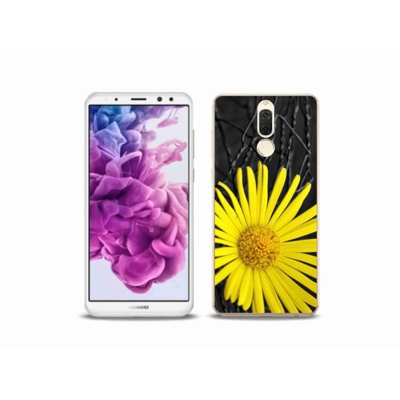 Gelový kryt mmCase na mobil Huawei Mate 10 Lite - žlutá květina