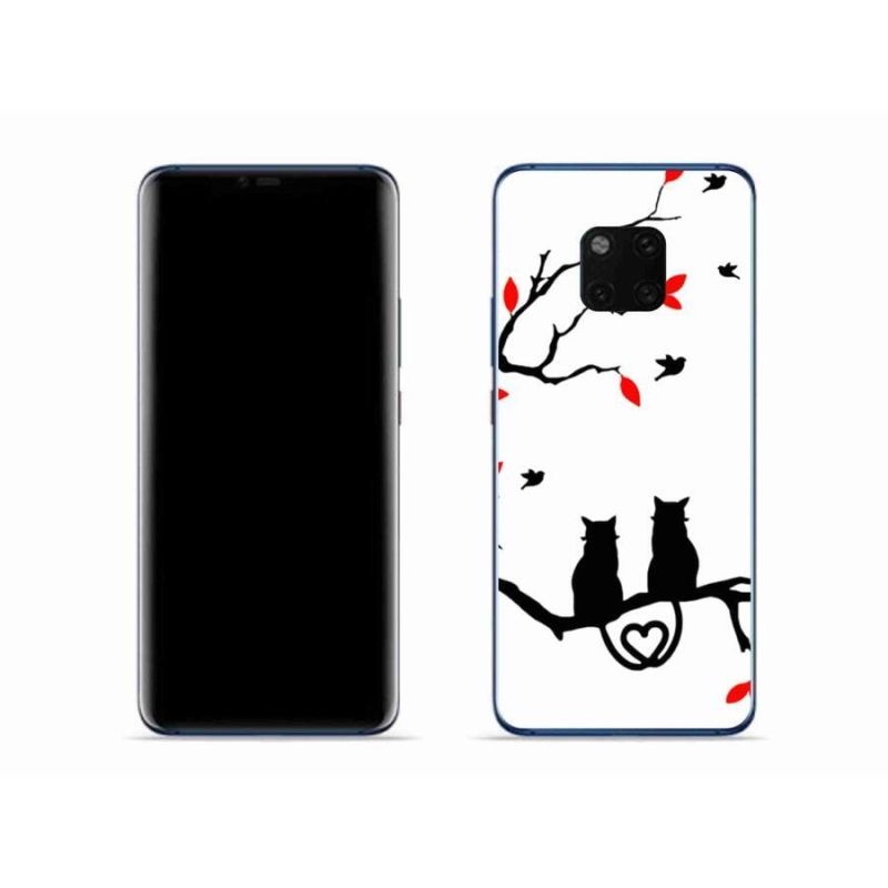 Gelový kryt mmCase na mobil Huawei Mate 20 Pro - kočičí láska