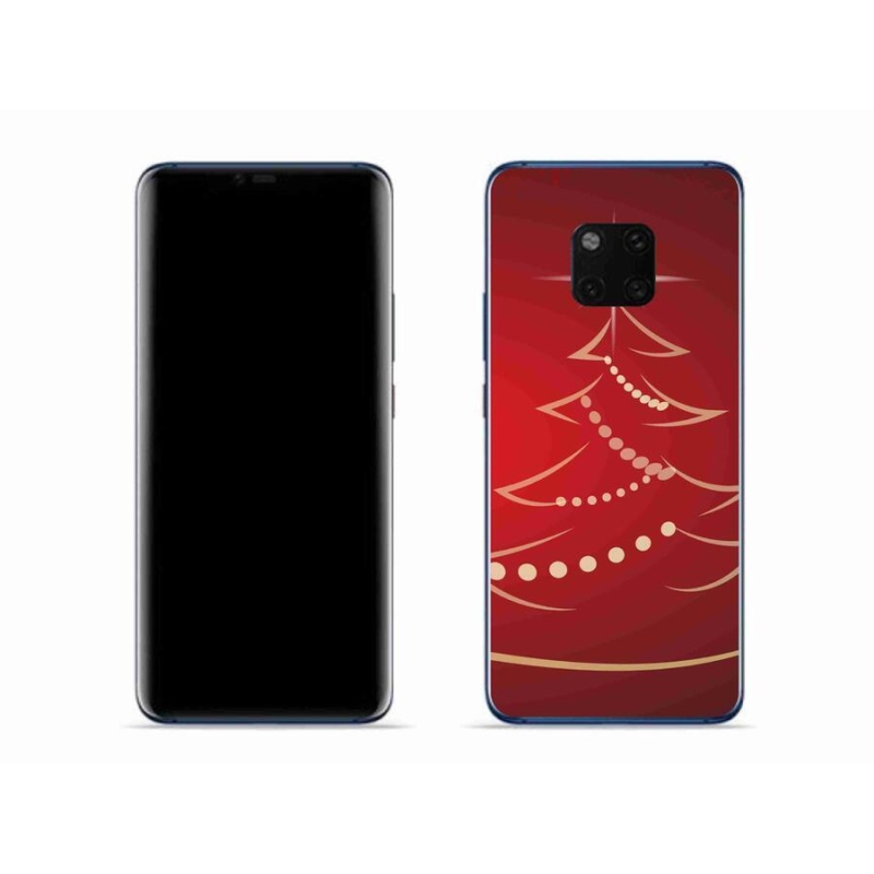 Gelový kryt mmCase na mobil Huawei Mate 20 Pro - kreslený vánoční stromek