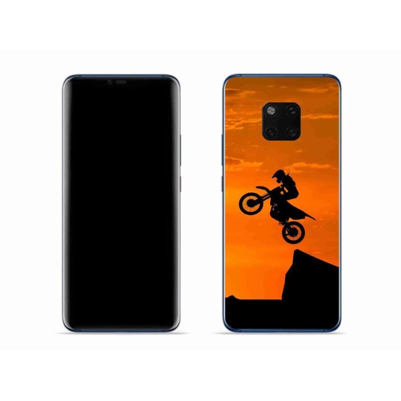 Gelový kryt mmCase na mobil Huawei Mate 20 Pro - motocross