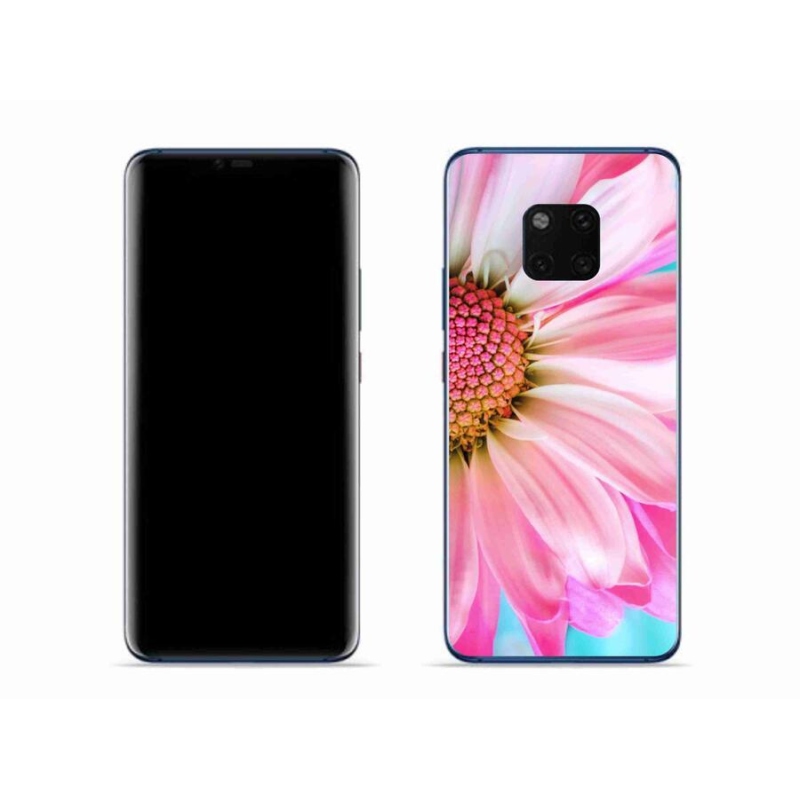 Gelový kryt mmCase na mobil Huawei Mate 20 Pro - růžová květina