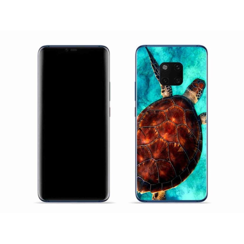 Gelový kryt mmCase na mobil Huawei Mate 20 Pro - želva