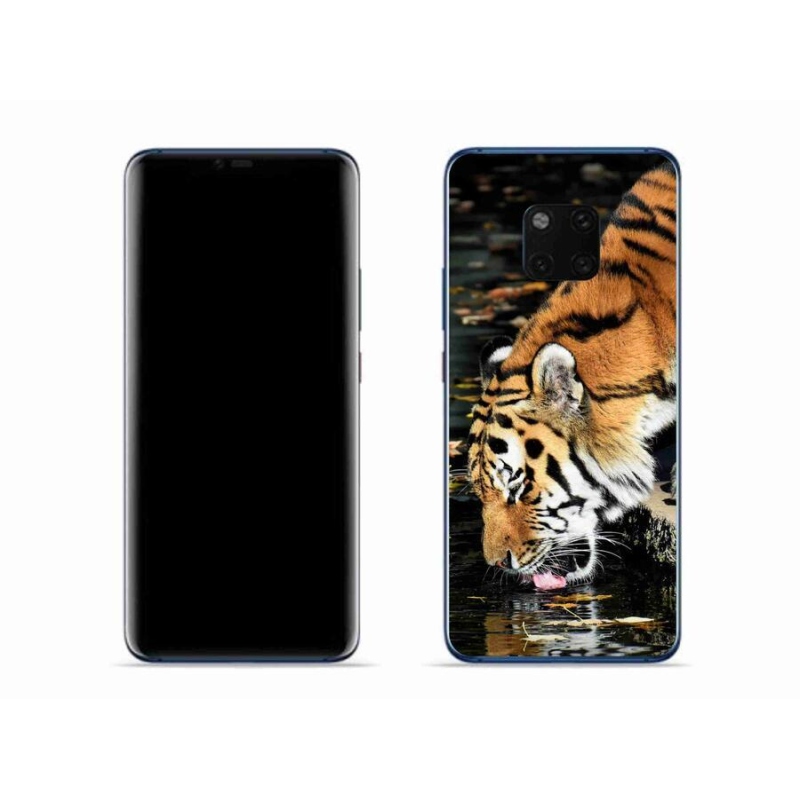 Gelový kryt mmCase na mobil Huawei Mate 20 Pro - žíznivý tygr