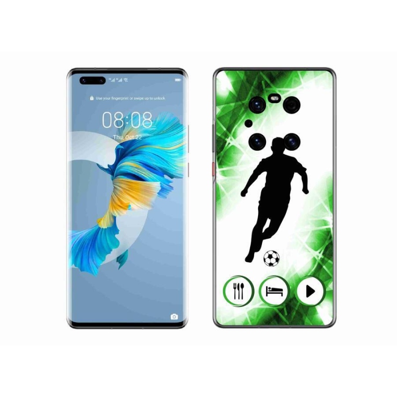 Gelový kryt mmCase na mobil Huawei Mate 40 Pro - fotbalista