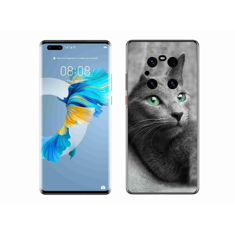 Gelový kryt mmCase na mobil Huawei Mate 40 Pro - kočka 2