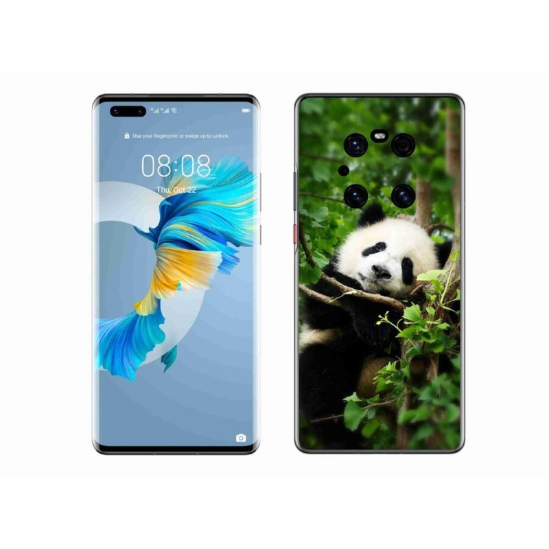 Gelový kryt mmCase na mobil Huawei Mate 40 Pro - panda