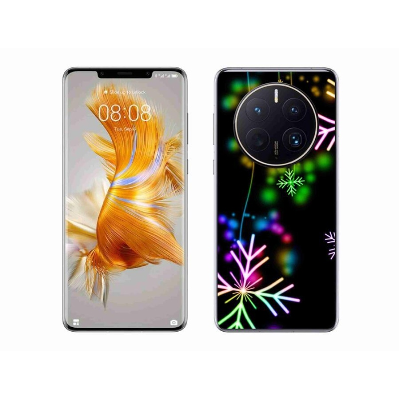Gelový kryt mmCase na mobil Huawei Mate 50 Pro - barevné vločky