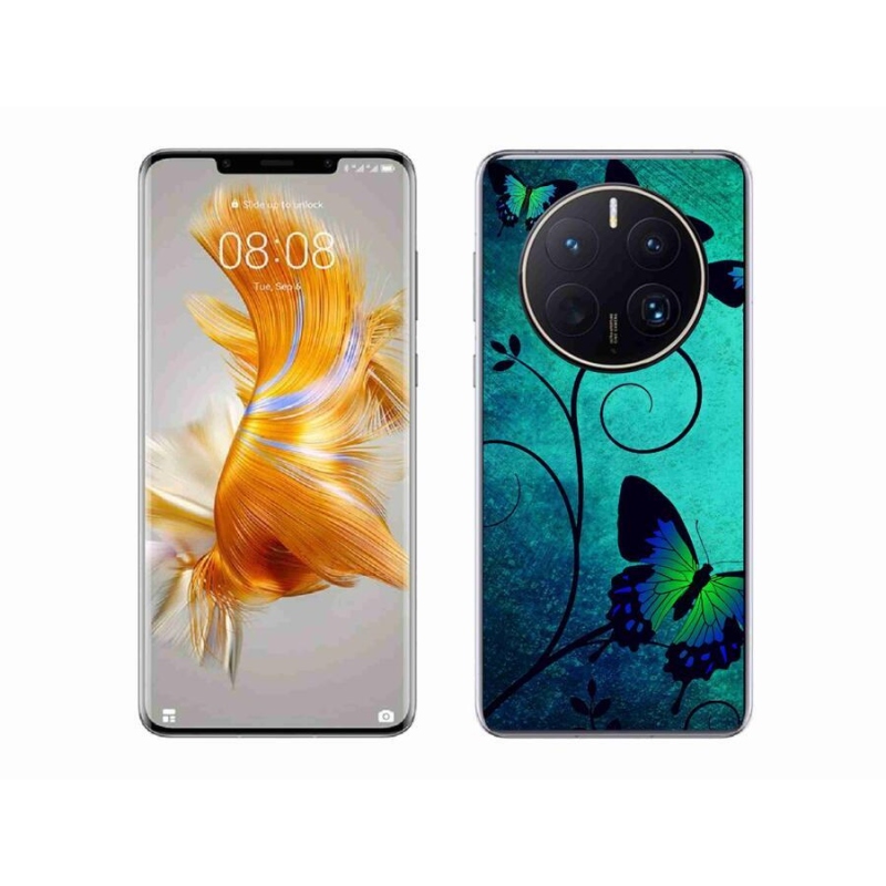 Gelový kryt mmCase na mobil Huawei Mate 50 Pro - barevní motýli