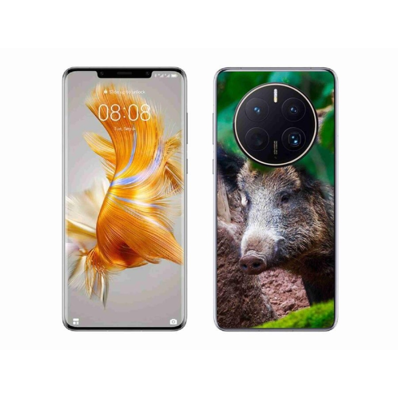 Gelový kryt mmCase na mobil Huawei Mate 50 Pro - divoké prase