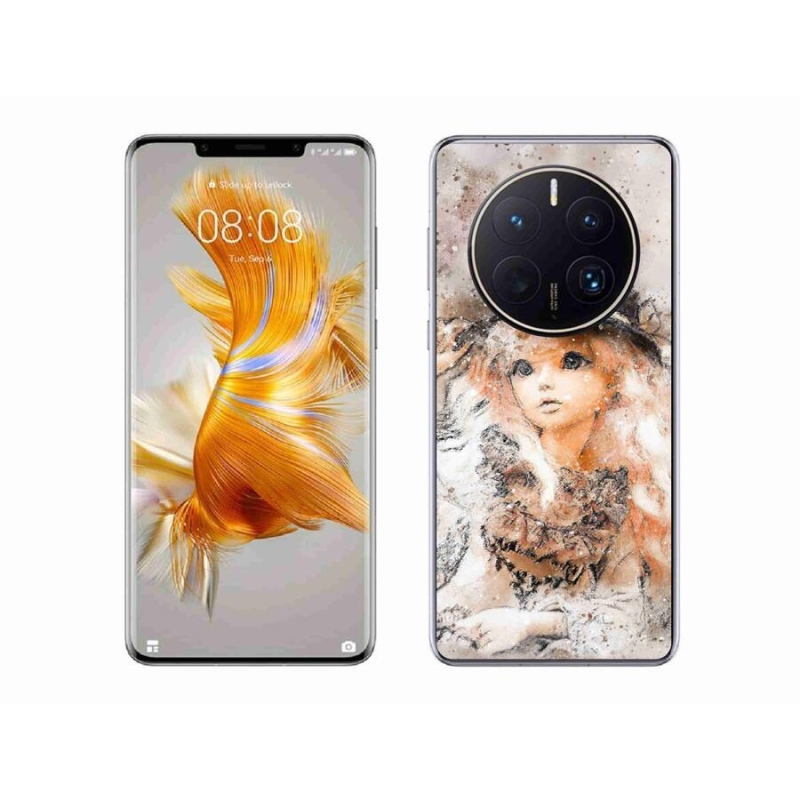 Gelový kryt mmCase na mobil Huawei Mate 50 Pro - holčička s kloboukem