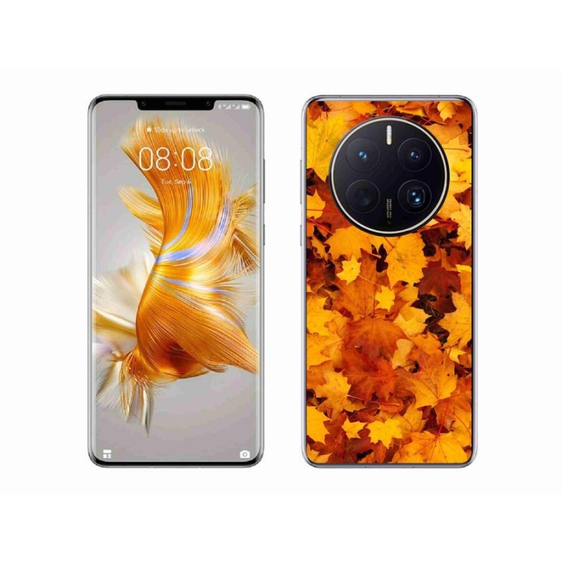 Gelový kryt mmCase na mobil Huawei Mate 50 Pro - javorové listy