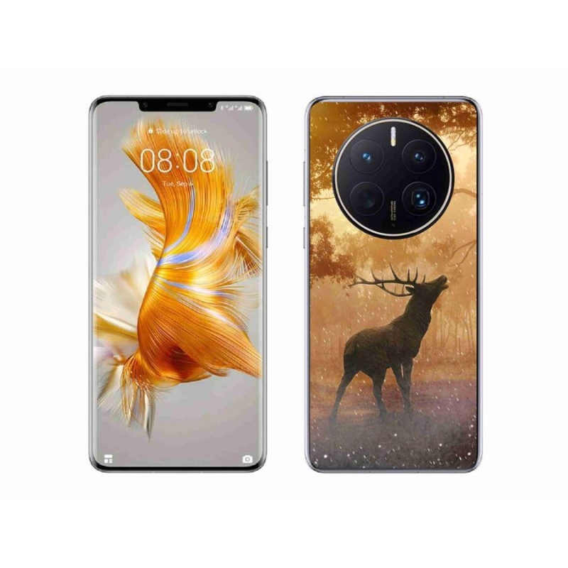 Gelový kryt mmCase na mobil Huawei Mate 50 Pro - jelen v říji