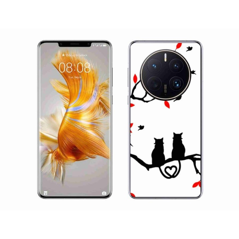 Gelový kryt mmCase na mobil Huawei Mate 50 Pro - kočičí láska