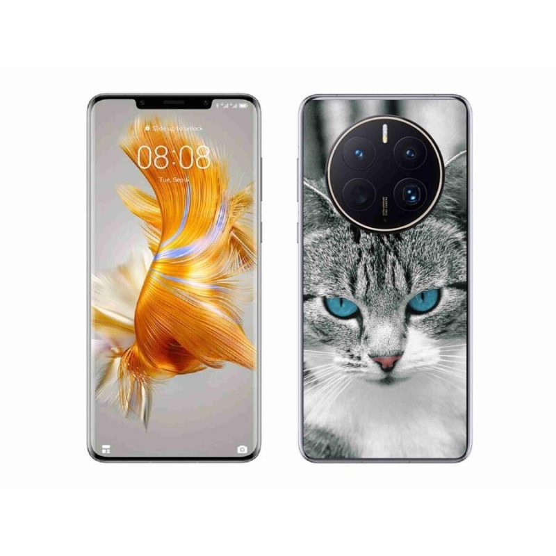 Gelový kryt mmCase na mobil Huawei Mate 50 Pro - kočičí pohled 1