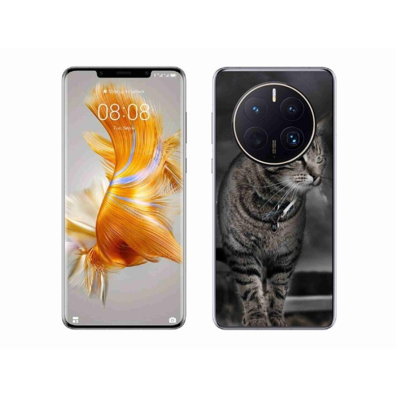 Gelový kryt mmCase na mobil Huawei Mate 50 Pro - kočka