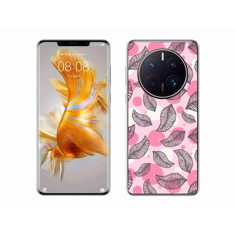 Gelový kryt mmCase na mobil Huawei Mate 50 Pro - kreslené padající listy