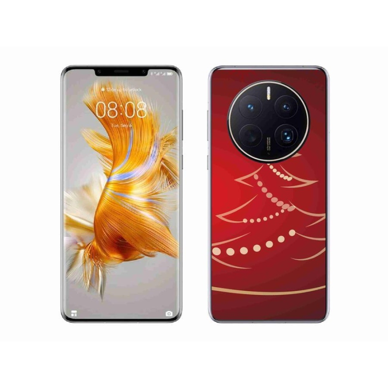 Gelový kryt mmCase na mobil Huawei Mate 50 Pro - kreslený vánoční stromek