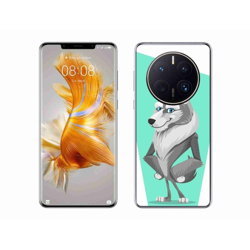 Gelový kryt mmCase na mobil Huawei Mate 50 Pro - kreslený vlk