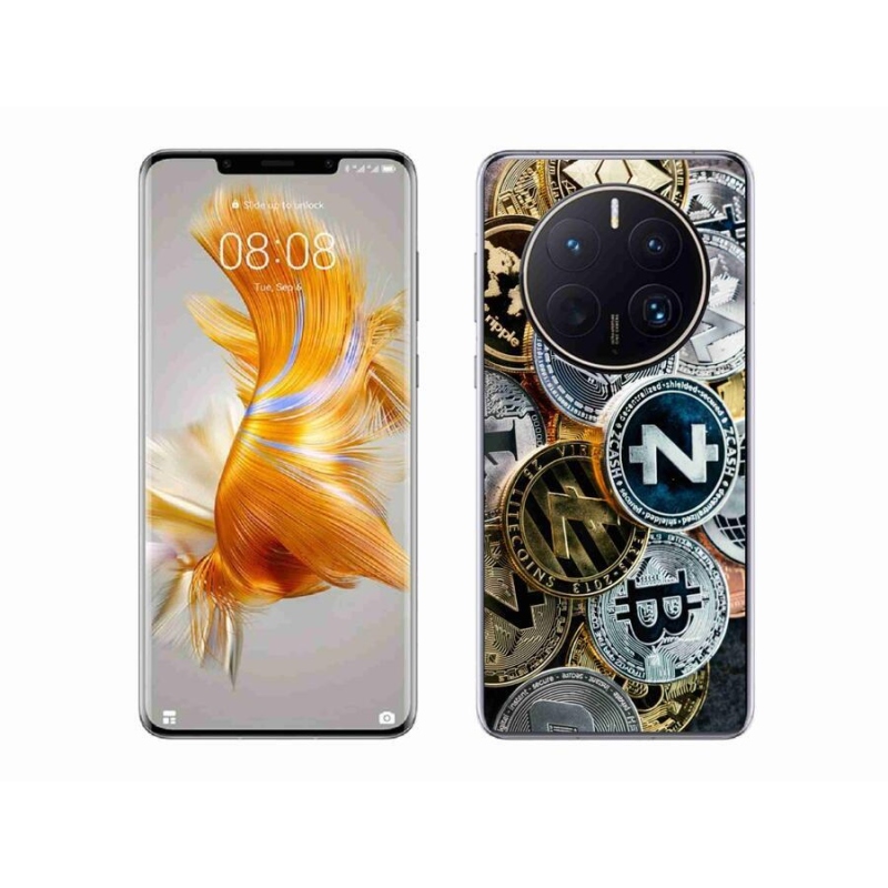 Gelový kryt mmCase na mobil Huawei Mate 50 Pro - kryptoměny