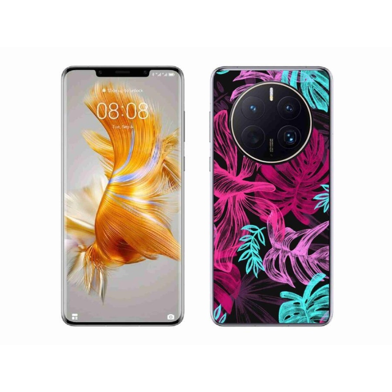 Gelový kryt mmCase na mobil Huawei Mate 50 Pro - květiny 1