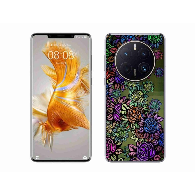 Gelový kryt mmCase na mobil Huawei Mate 50 Pro - květiny 6