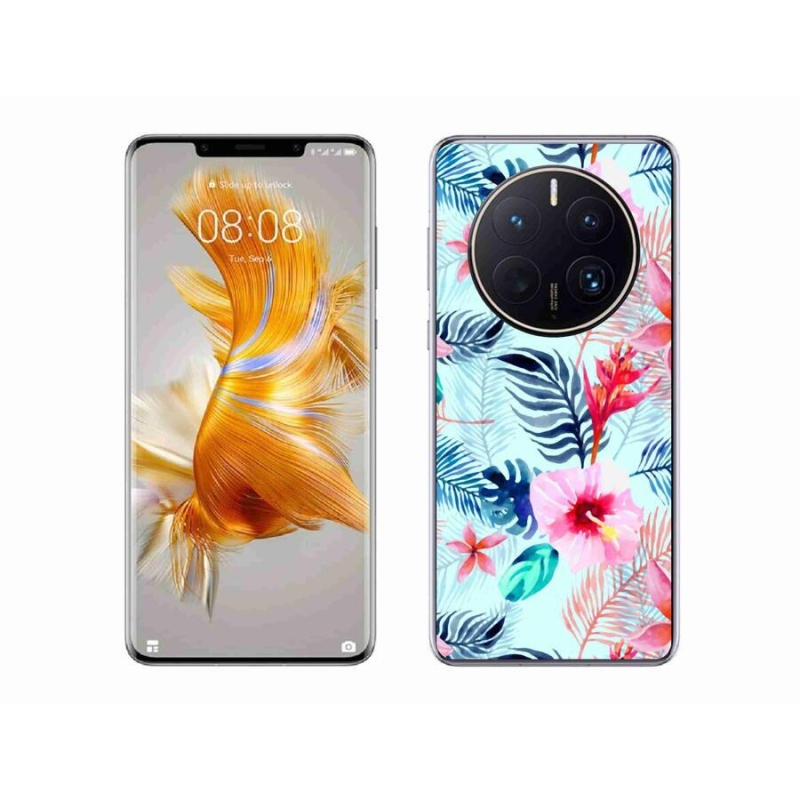 Gelový kryt mmCase na mobil Huawei Mate 50 Pro - květiny