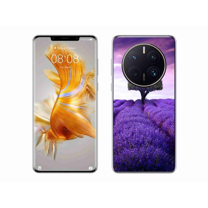Gelový kryt mmCase na mobil Huawei Mate 50 Pro - levandulová louka