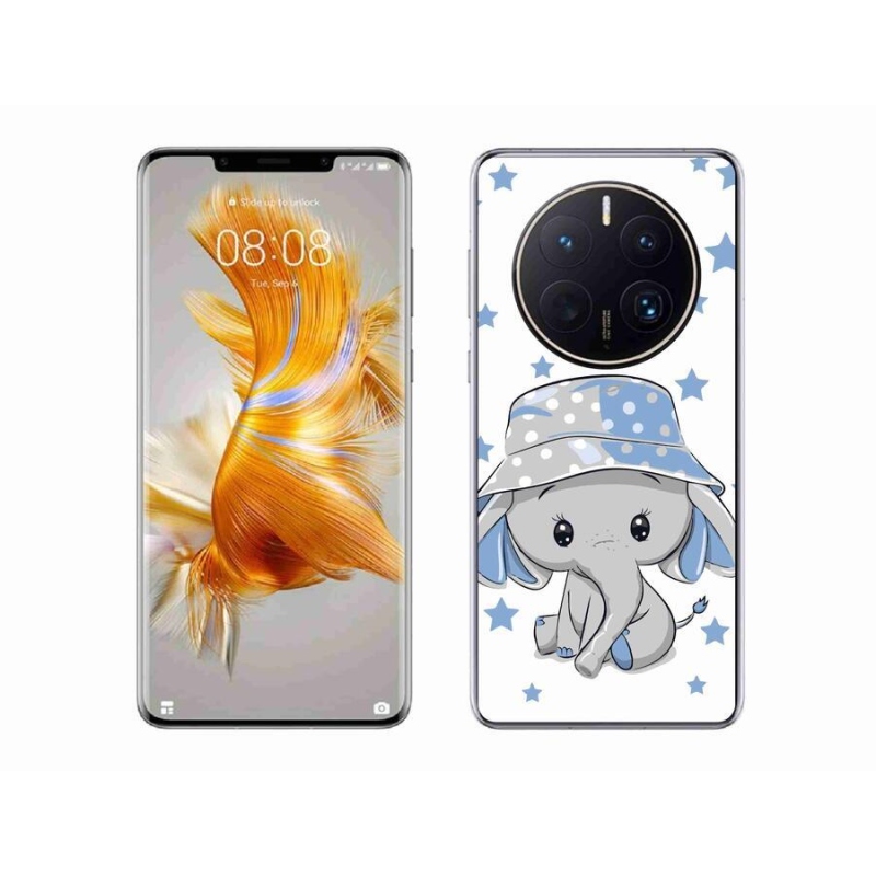 Gelový kryt mmCase na mobil Huawei Mate 50 Pro - modrý slon