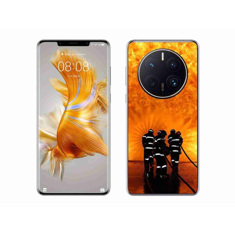 Gelový kryt mmCase na mobil Huawei Mate 50 Pro - požár