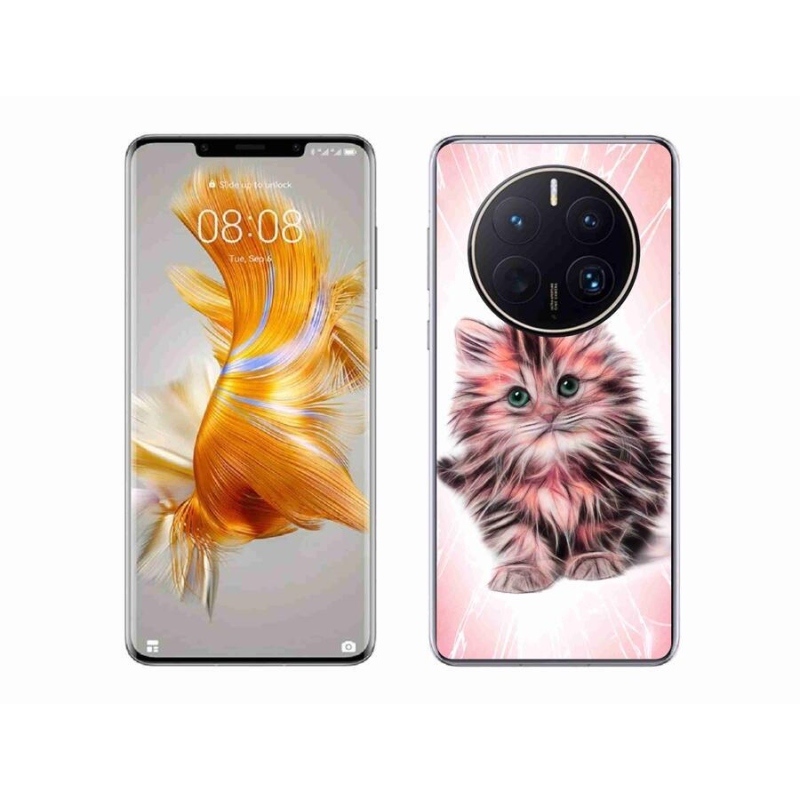 Gelový kryt mmCase na mobil Huawei Mate 50 Pro - roztomilé kotě