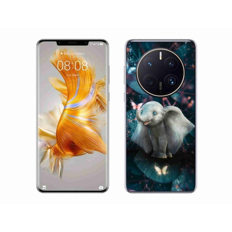 Gelový kryt mmCase na mobil Huawei Mate 50 Pro - roztomilý slon