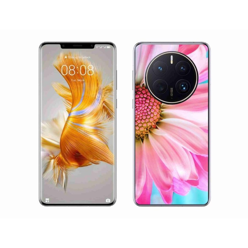 Gelový kryt mmCase na mobil Huawei Mate 50 Pro - růžová květina