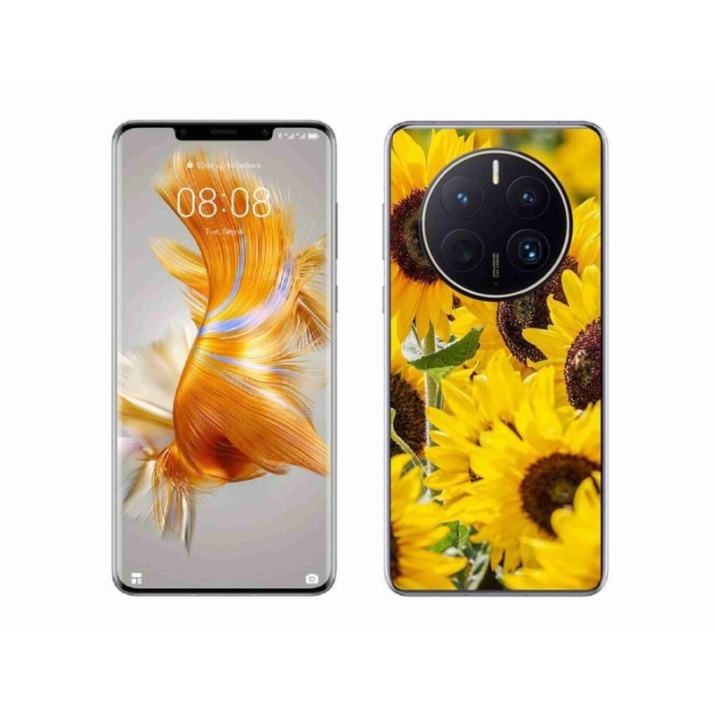 Gelový kryt mmCase na mobil Huawei Mate 50 Pro - slunečnice