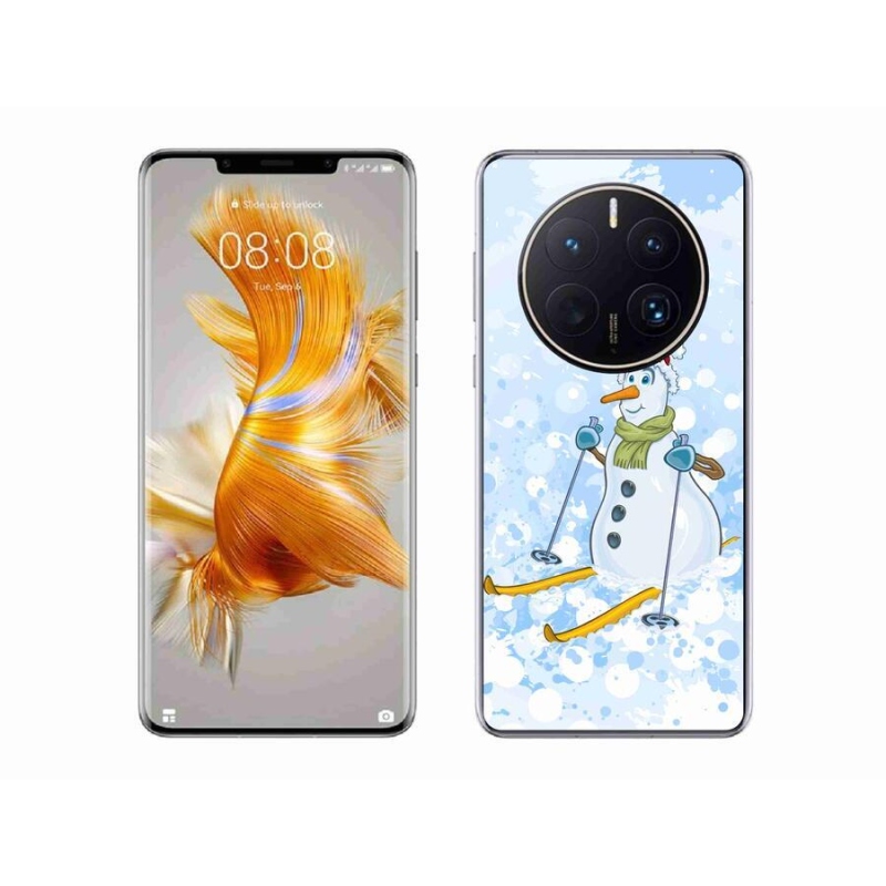 Gelový kryt mmCase na mobil Huawei Mate 50 Pro - sněhulák