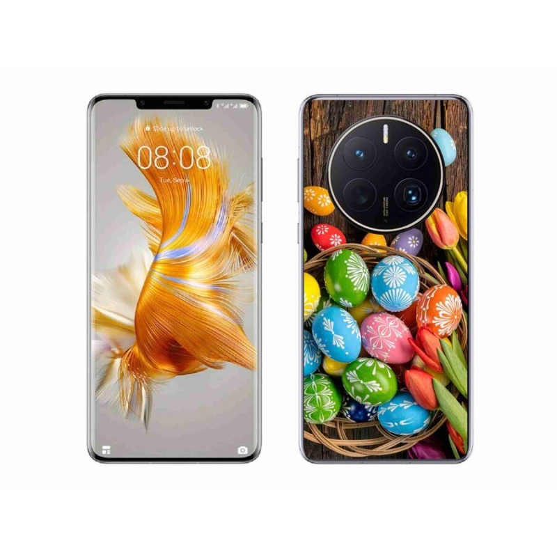 Gelový kryt mmCase na mobil Huawei Mate 50 Pro - velikonoční vajíčka
