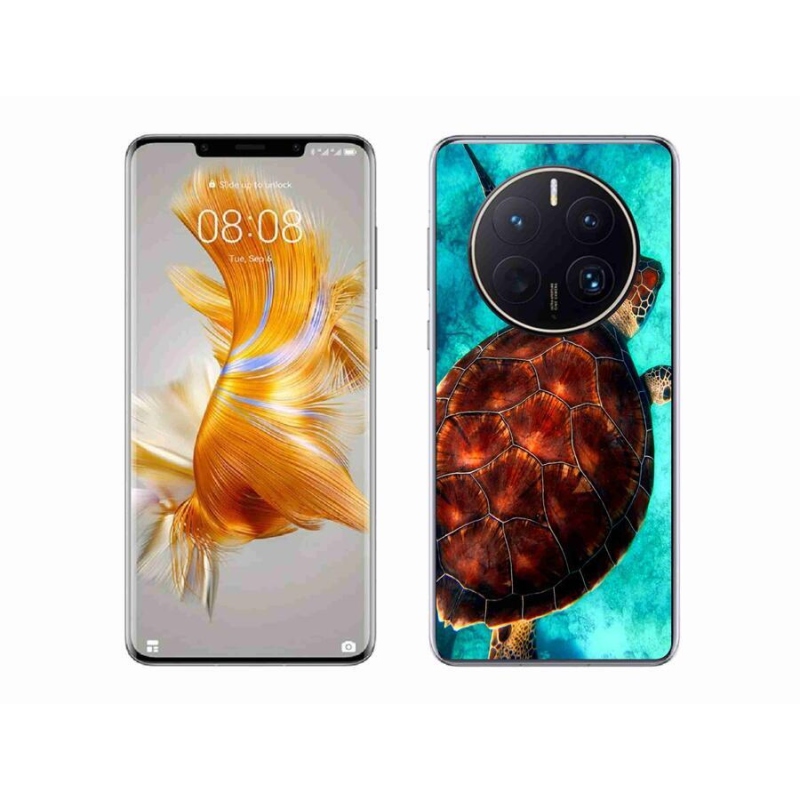 Gelový kryt mmCase na mobil Huawei Mate 50 Pro - želva